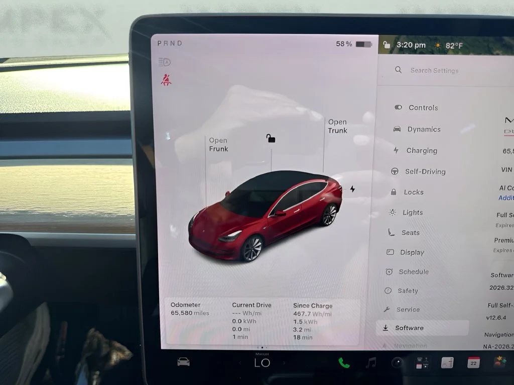 Used 2020 Red Tesla Performance image 21