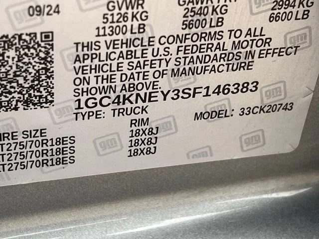 Used 2025 Sterling Gray Metallic Chevrolet LT image 15
