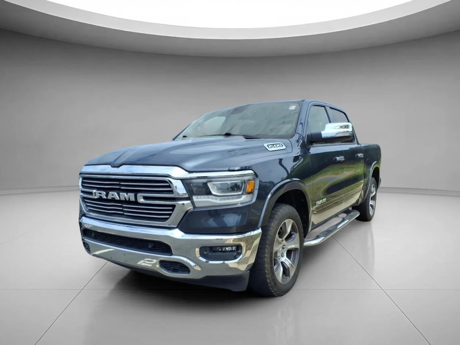 Used 2019 Patriot Blue Pearlcoat Ram Laramie image 1