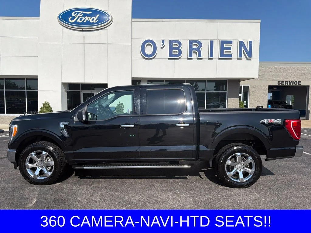 Used 2021 Agate Black Metallic Ford XLT image 2