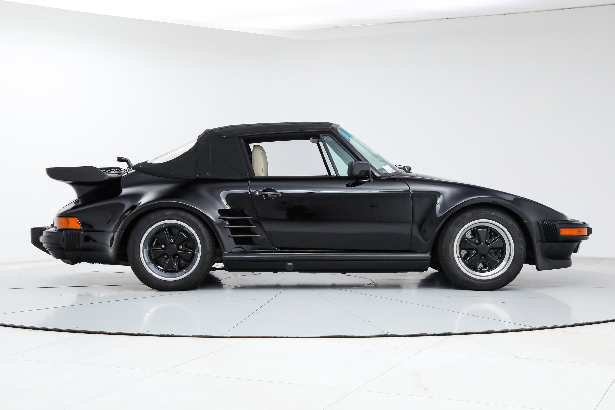 Used 1989 Black Porsche Turbo Cabriolet Slantnose image 6
