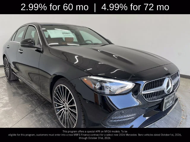 New 2026 Black Mercedes-Benz C 300 image 1