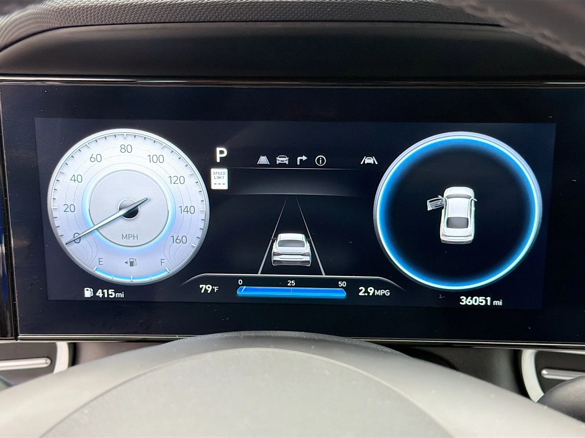 Used 2025 Intense Blue Hyundai Limited image 37