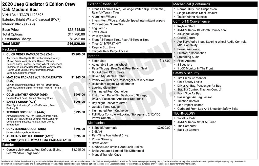 Certified Used 2020 White Jeep Sport image 8