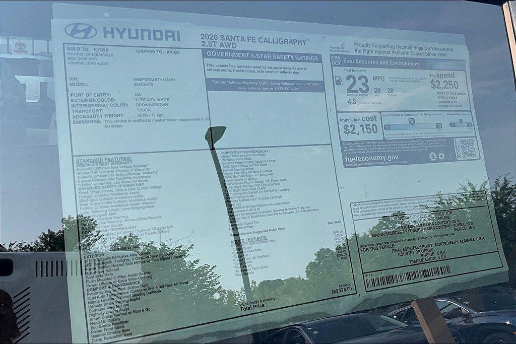 New 2026 Serenity White Hyundai Calligraphy image 16