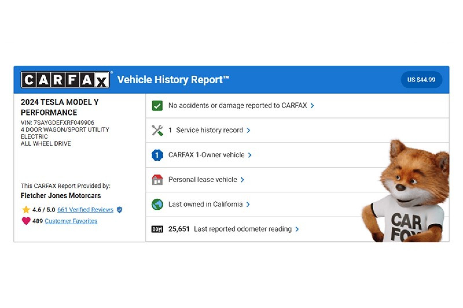 Used 2024 Tesla Model Y Performance with VIN 7SAYGDEFXRF049906 for sale in Newport Beach, CA