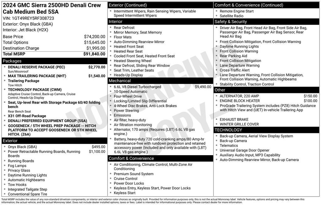 Used 2024 Onyx Black GMC Denali image 48