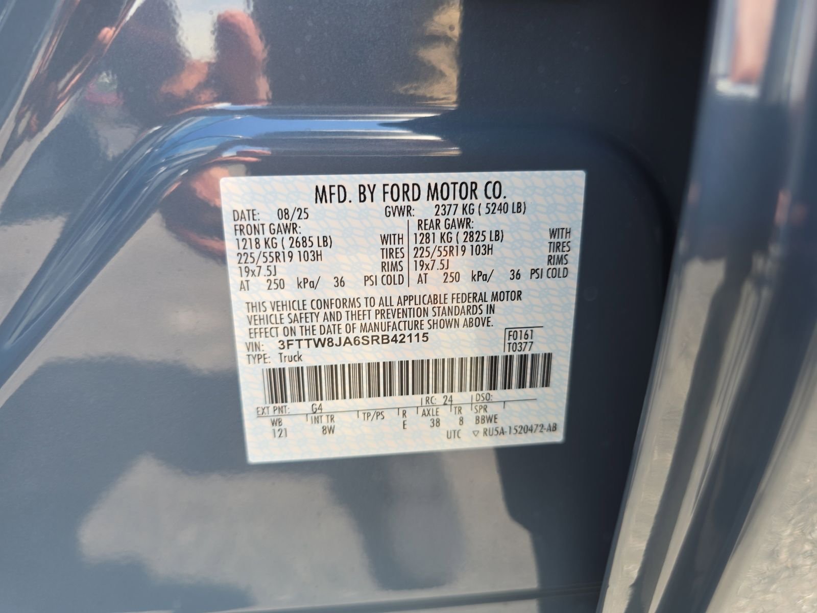 New 2025 Azure Gray Metallic Tri-Coat Ford XLT image 28