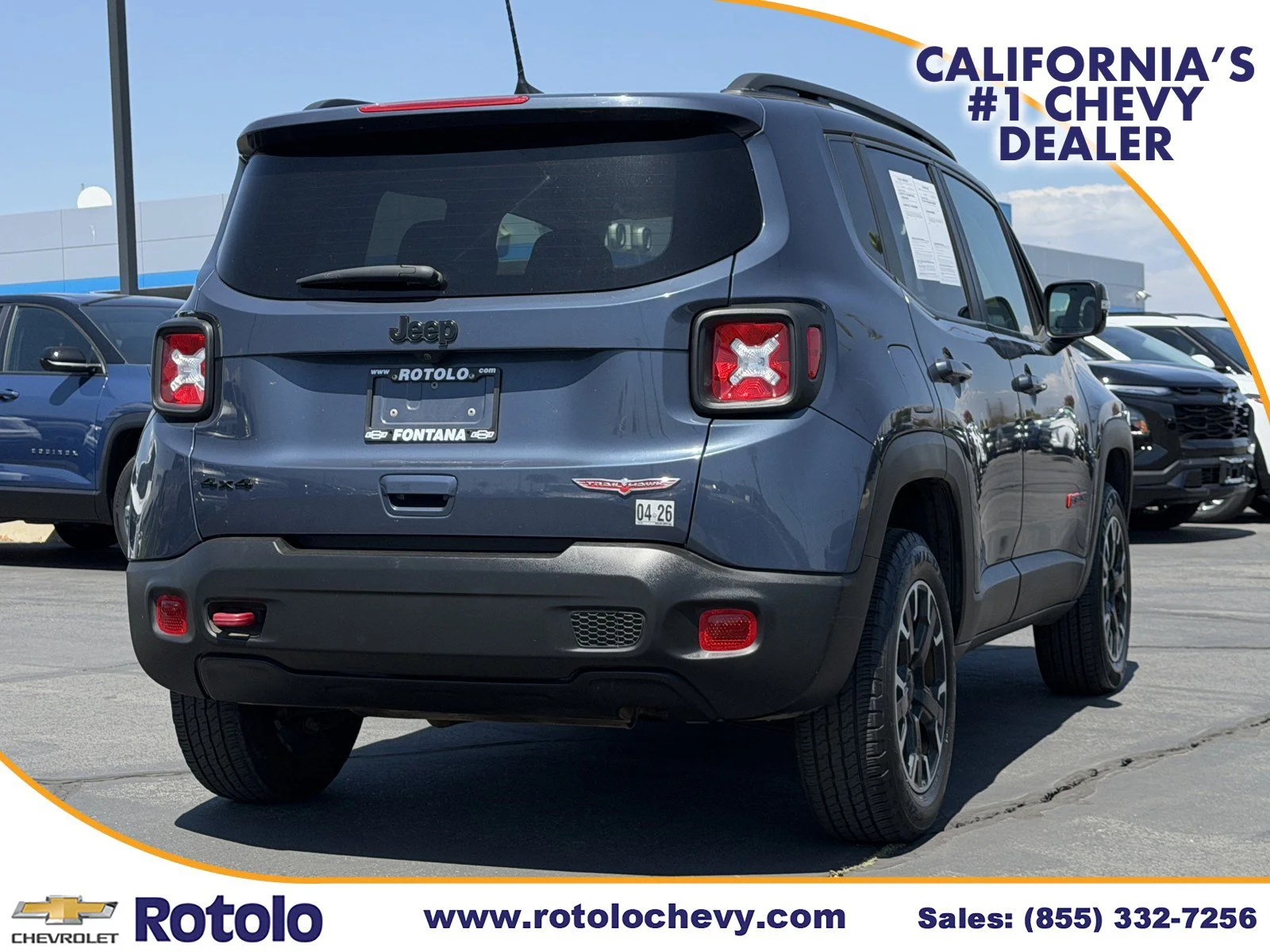 Used 2023 Slate Blue Pearlcoat Jeep Trailhawk image 6