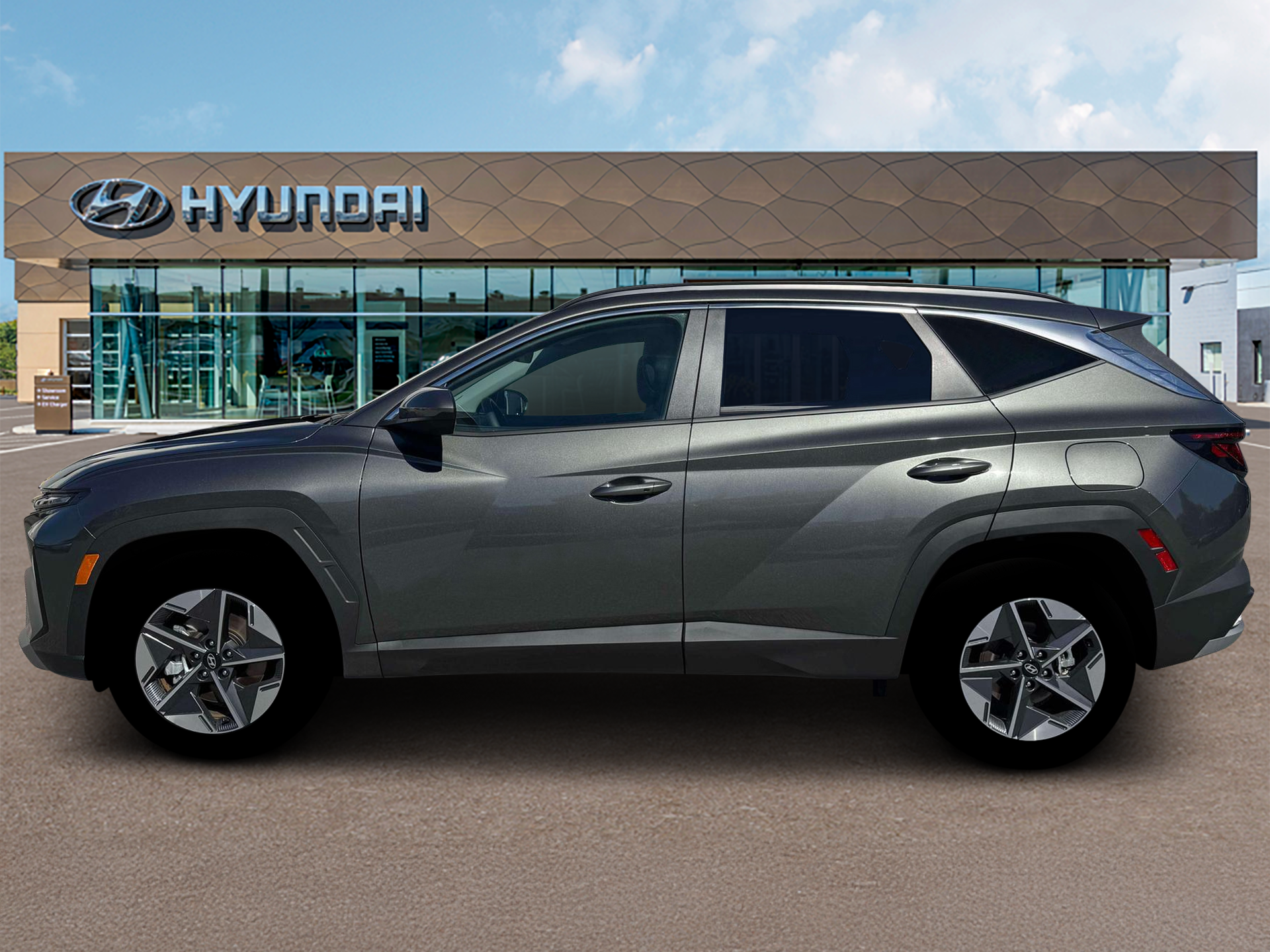 New 2026 Amazon Gray Hyundai SEL AWD image 3