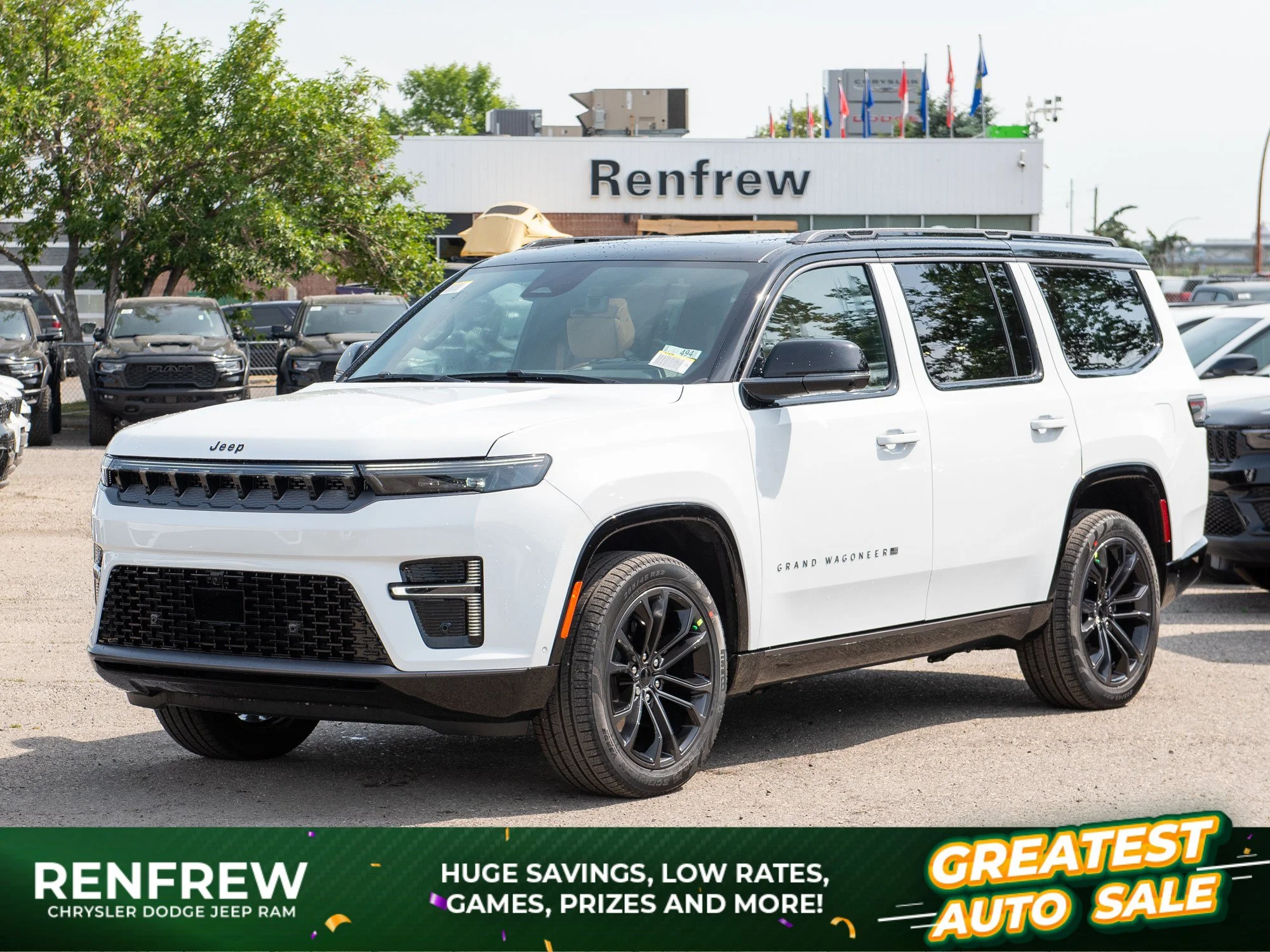 New 2026 White Jeep Summit Reserve* 4x4, McIntosh Audio, Massage Seats image 1