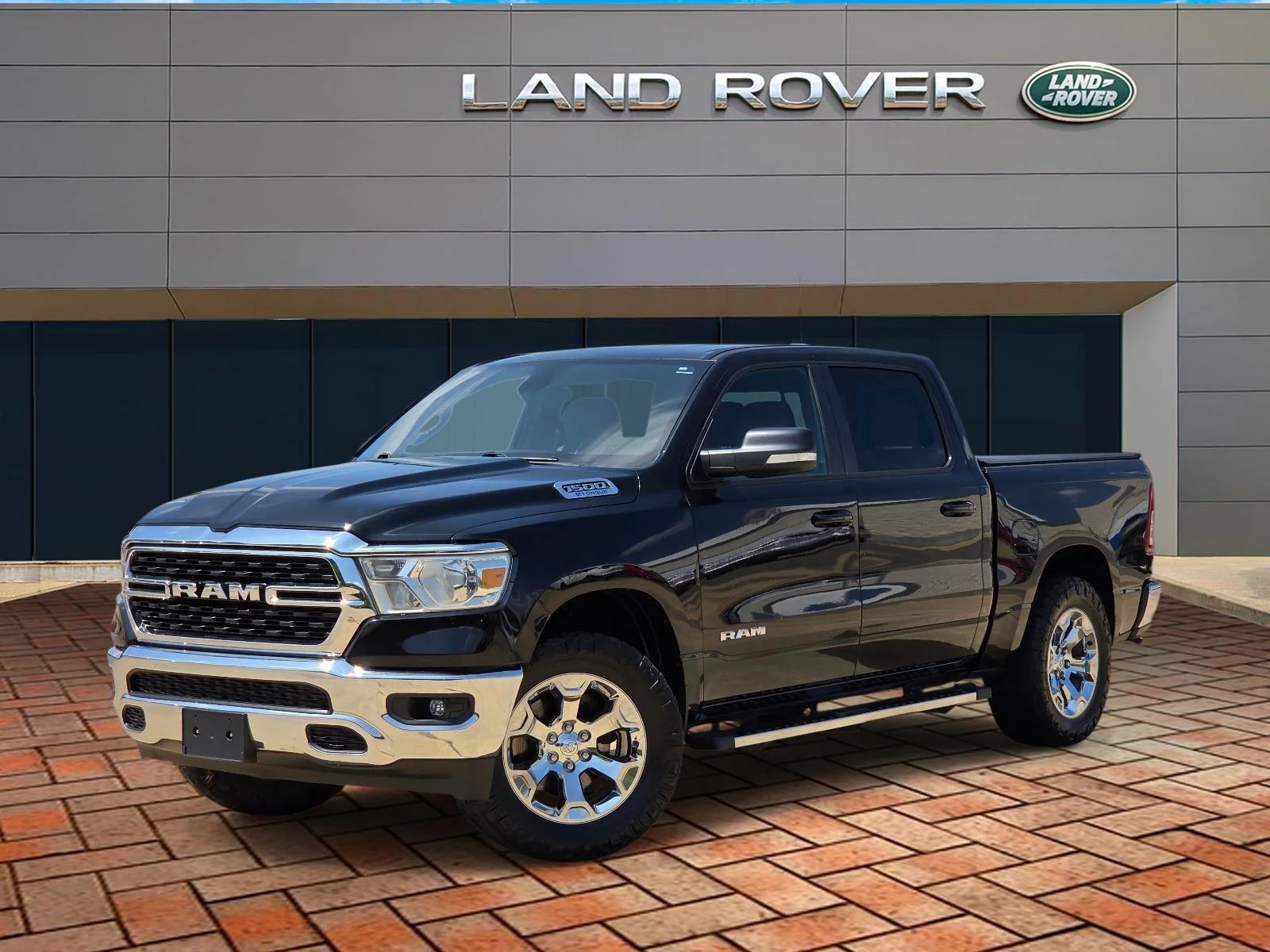 Used 2022 Diamond Black Crystal Pearlcoat Ram Lone Star image 1