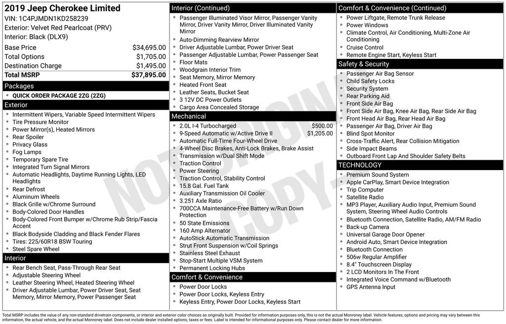 Used 2019 Red Jeep Limited image 32