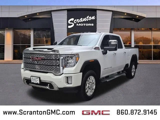 Used 2022 White Frost Tricoat GMC Denali image 1