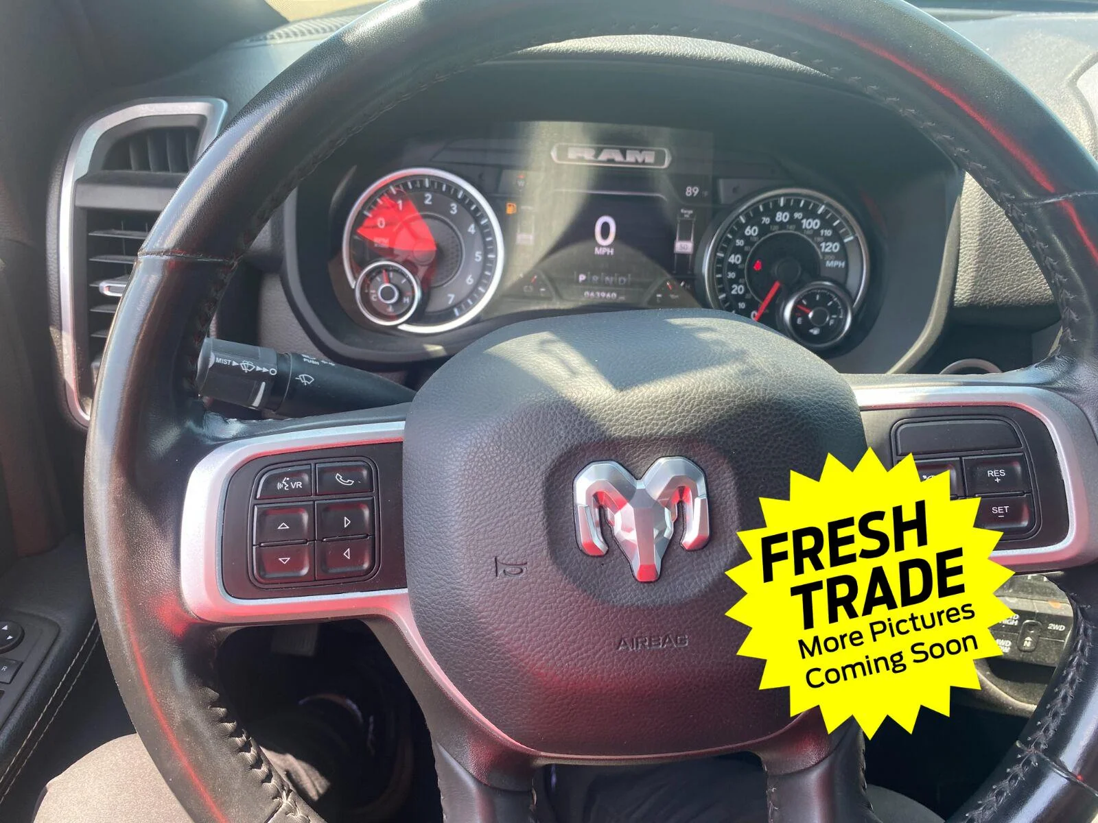 Used 2022 Granite Crystal Metallic Clearcoat Ram Big Horn image 12
