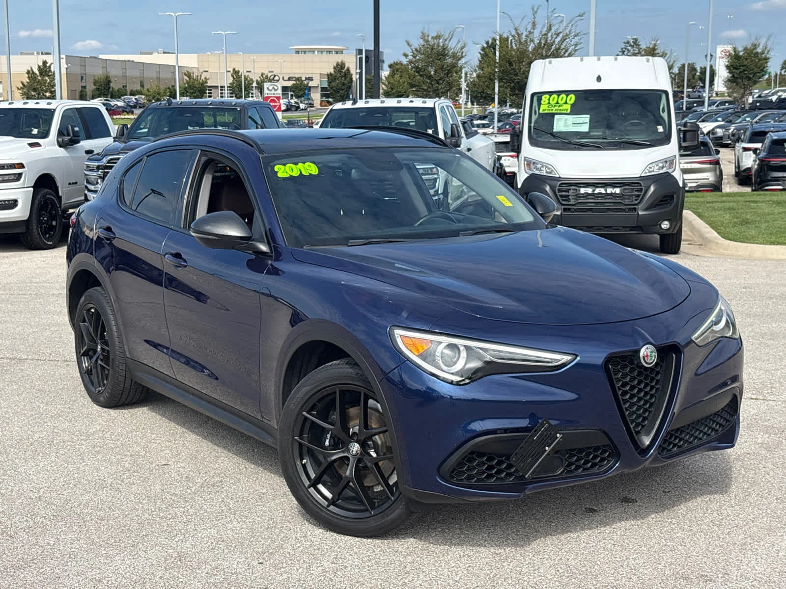 Used 2019 Alfa Romeo Stelvio Sport with VIN ZASPAKAN7K7C51357 for sale in Kansas City