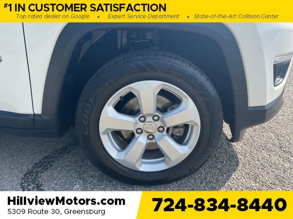 Used 2021 White Clearcoat Jeep Latitude image 14