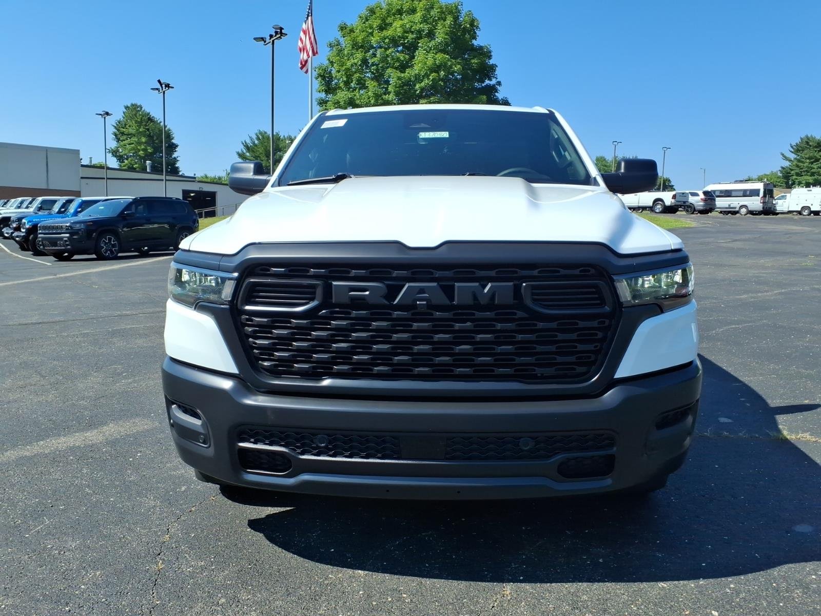 New 2026 Bright White Clear-Coat Exterior Paint RAM Tradesman Quad Cab 4x2 6