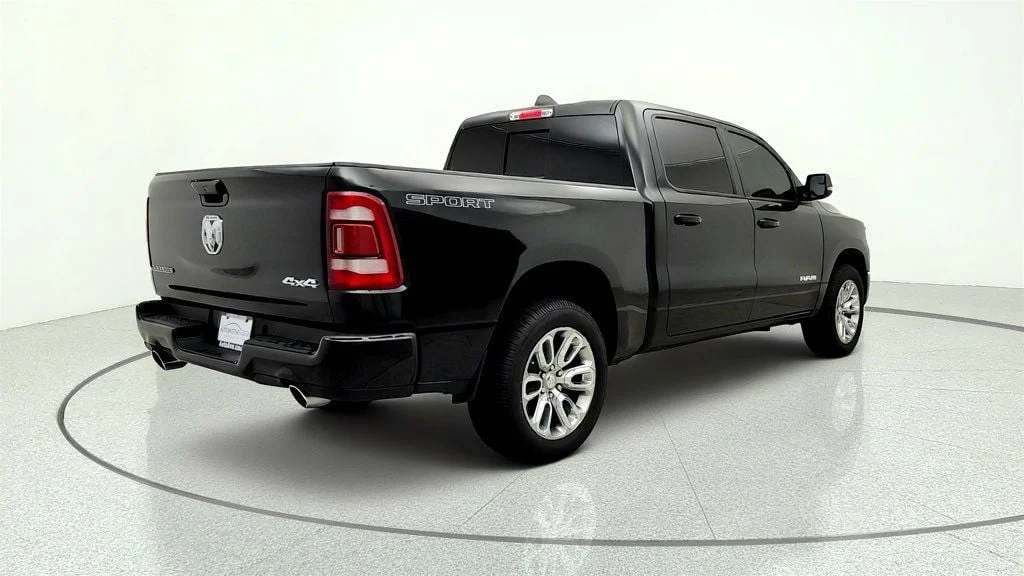 Used 2023 Diamond Black Crystal Pearlcoat Ram Laramie 4x4 Crew Cab 5
