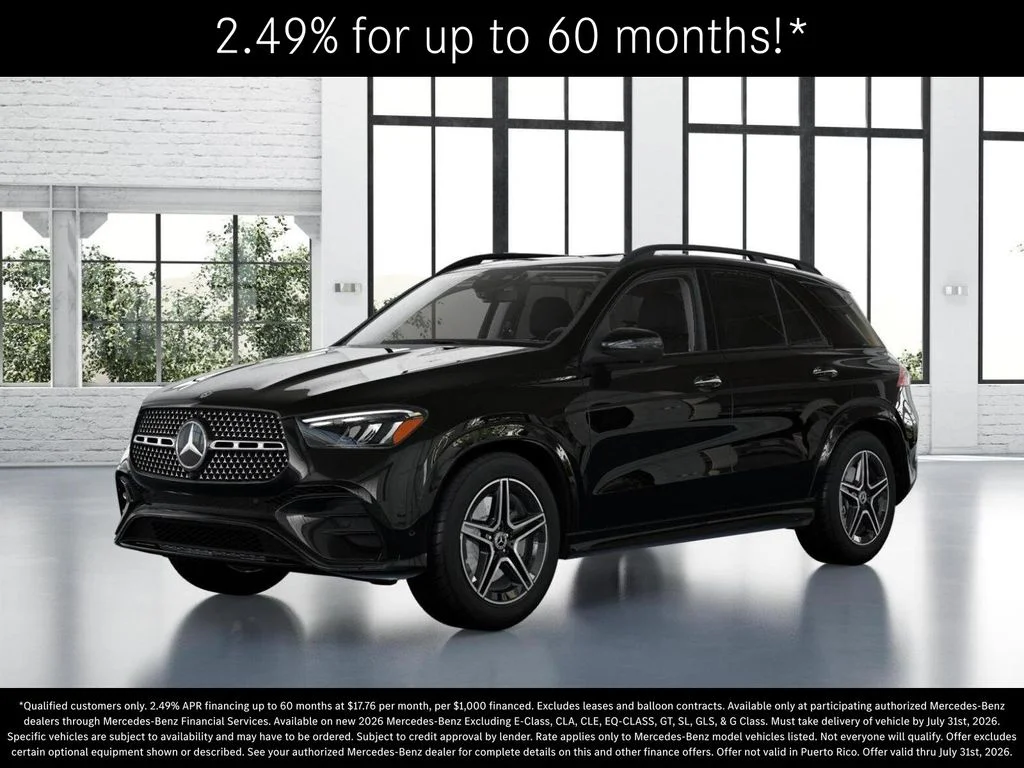 New 2026 Obsidian Black Metallic Mercedes-Benz GLE 350 image 39