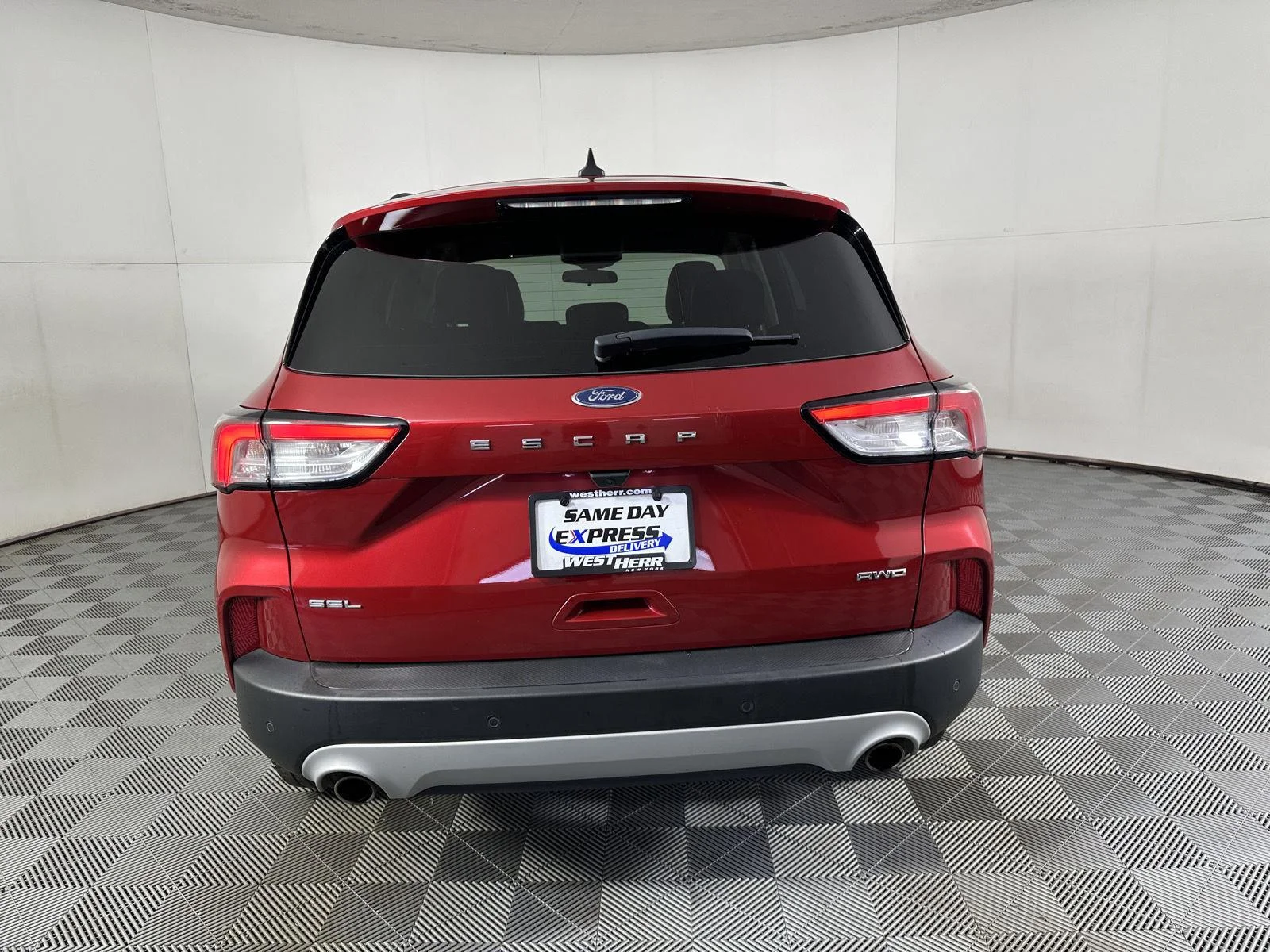 Used 2021 Rapid Red Metallic Tinted Clearcoat Ford SEL image 23