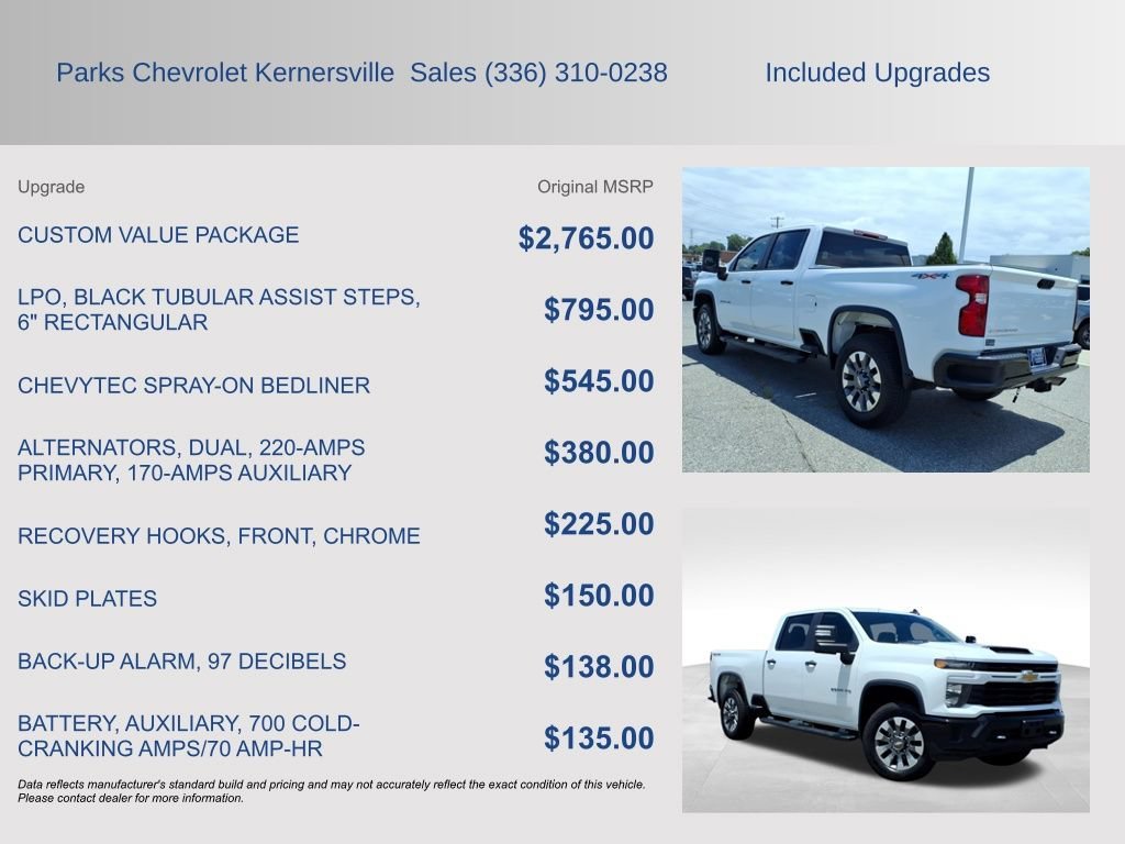 Used 2024 Summit White Chevrolet Custom image 4