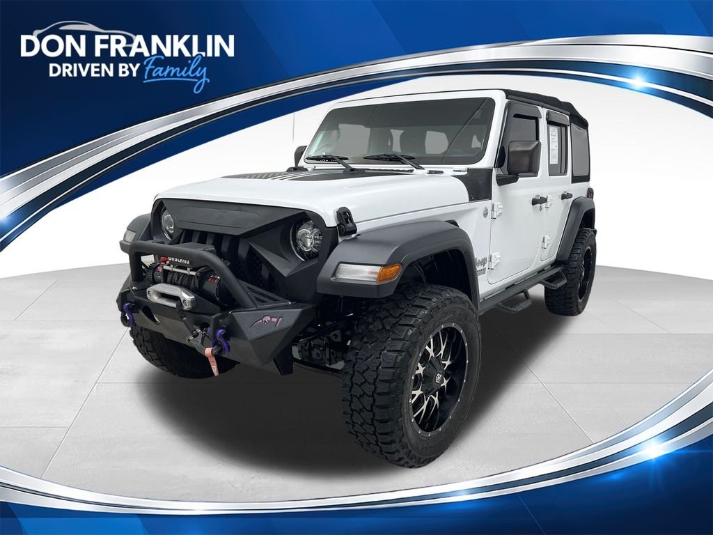 Used 2018 White Jeep Unlimited Sport image 1