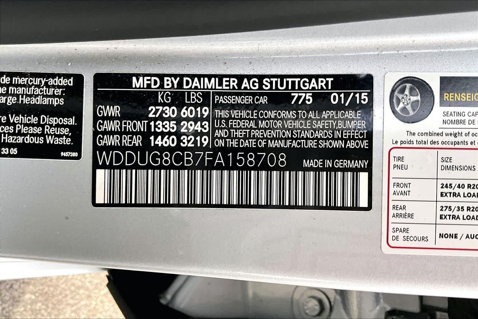 Used 2015 Iridium Silver Metallic Mercedes-Benz S 550 image 38