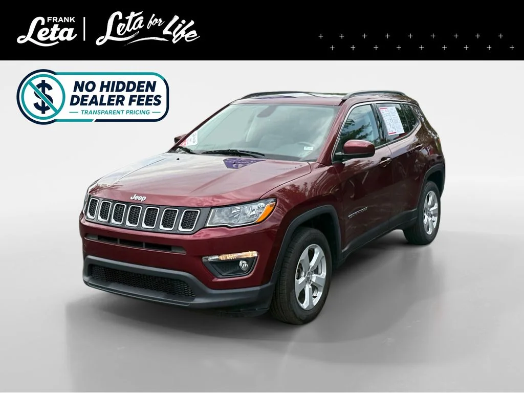 Used 2021 Velvet Red Pearlcoat Jeep Latitude image 1