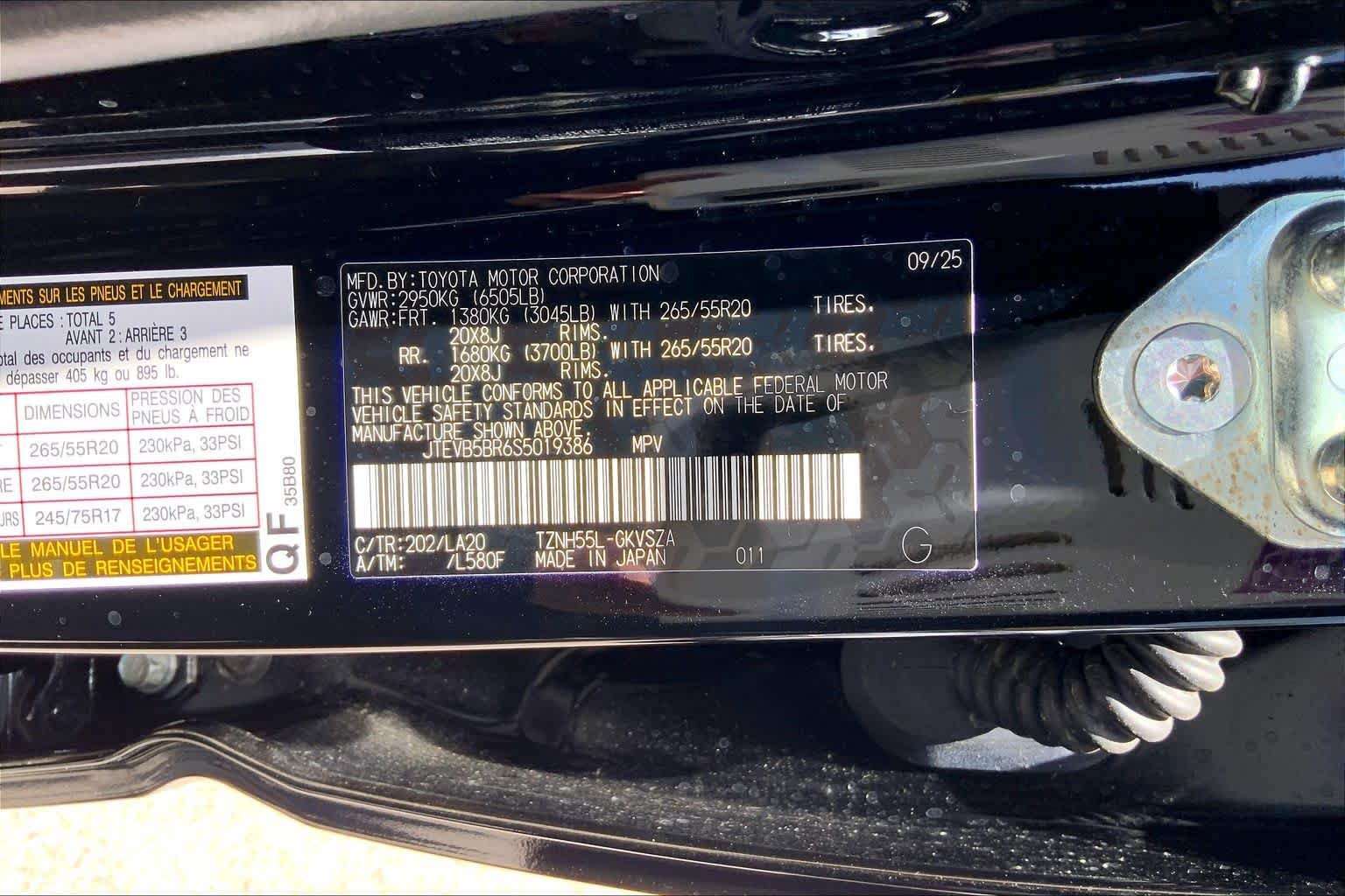 Used 2025 Black Toyota Hybrid Limited image 35