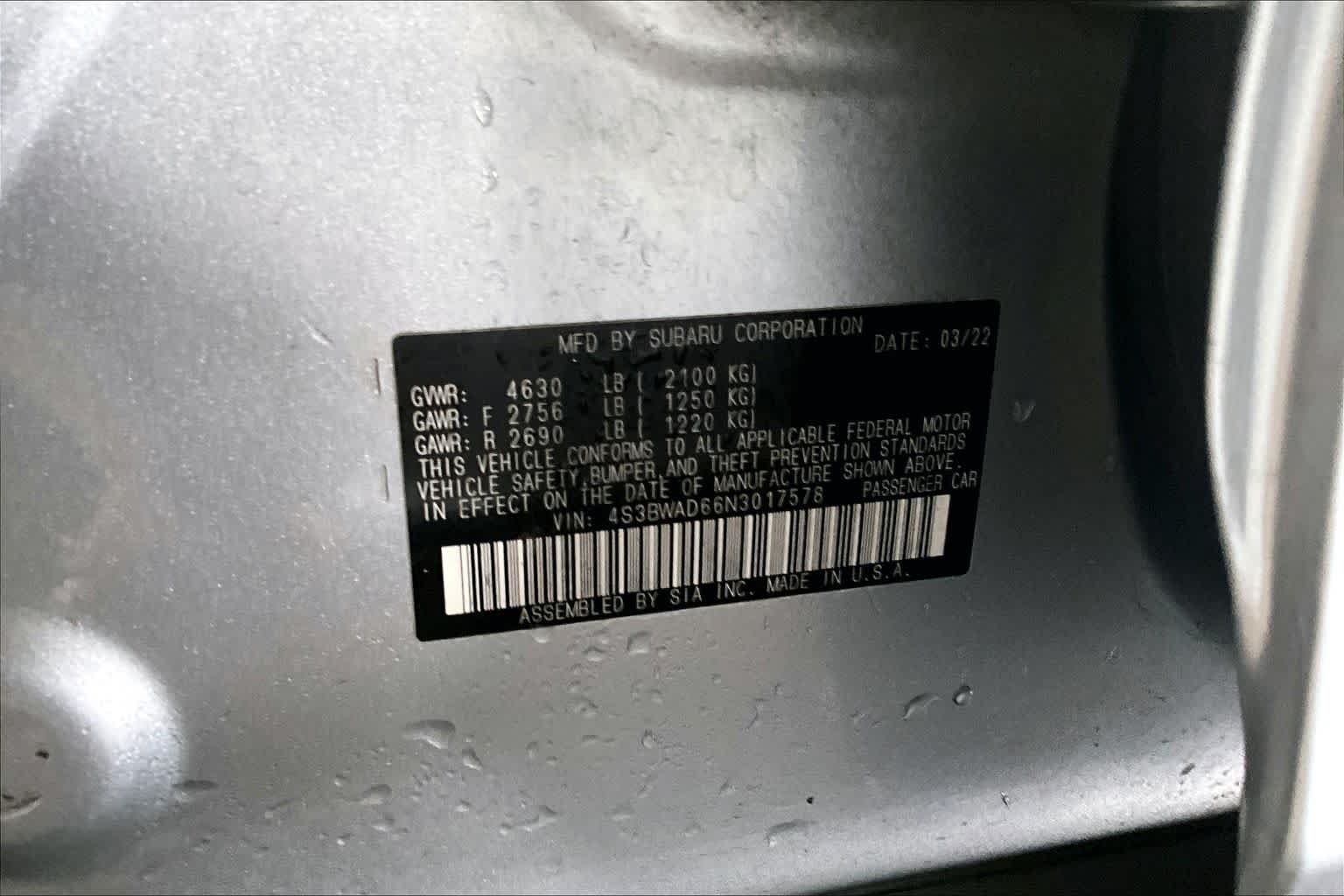 Used 2022 Ice Silver Metallic Subaru Premium image 33