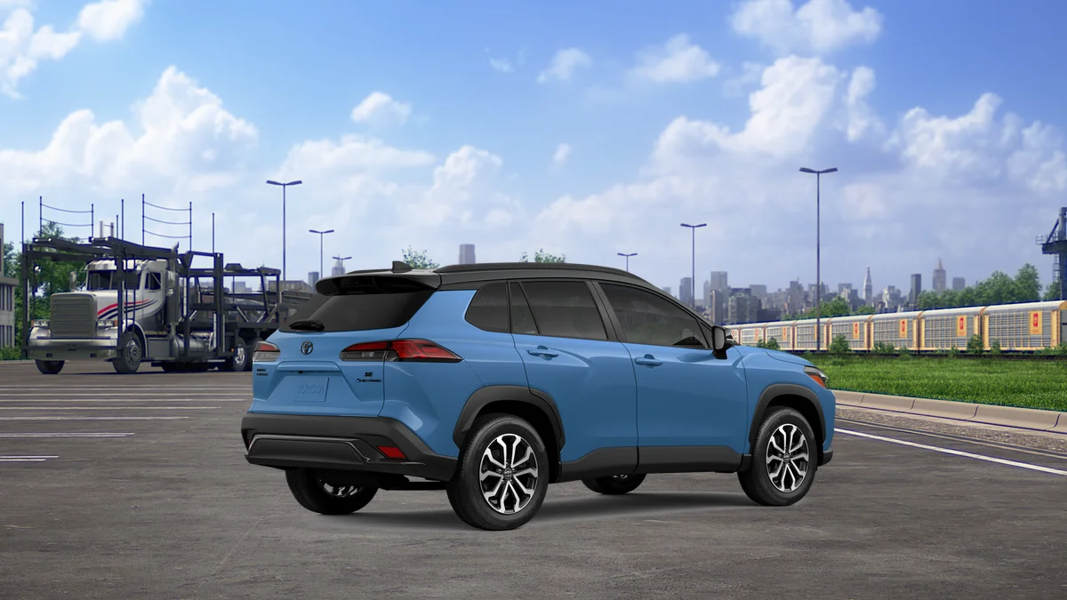 New 2026 Cavalry Blue with Jet Black roof Toyota Hybrid SE image 11