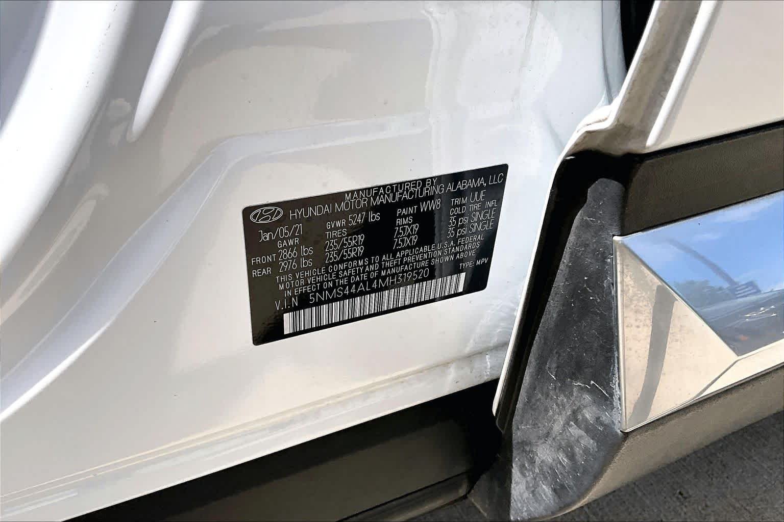 Used 2021 Quartz White Hyundai Limited image 34