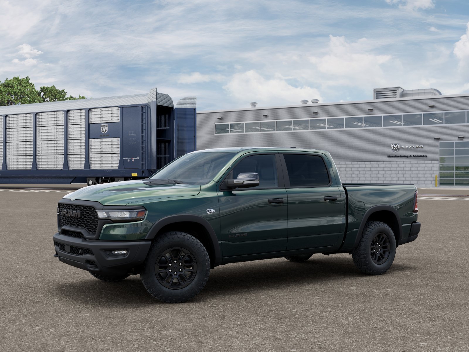 New 2026 Serrano-Green Metallic Exterior Paint RAM REBEL image 1
