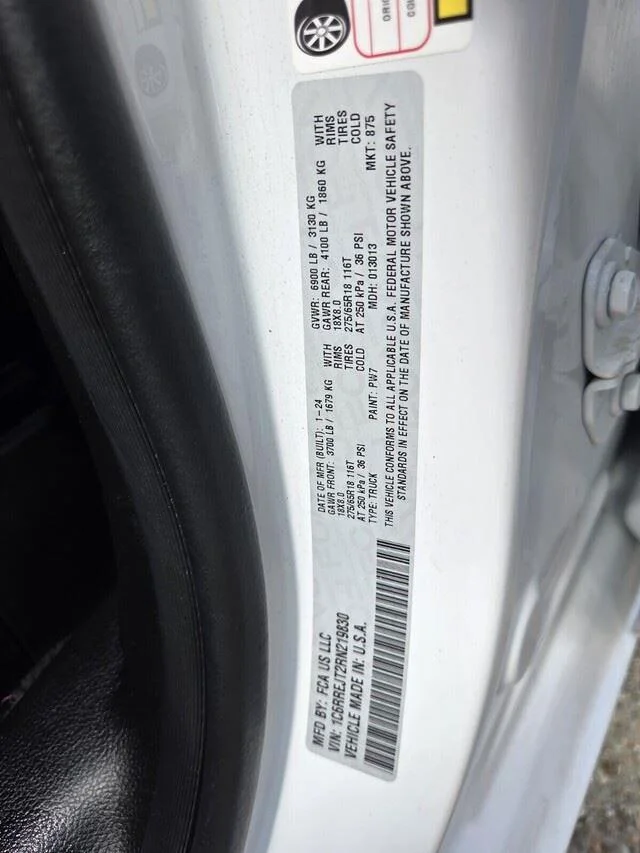 Used 2024 Bright White Clearcoat Ram Laramie image 35
