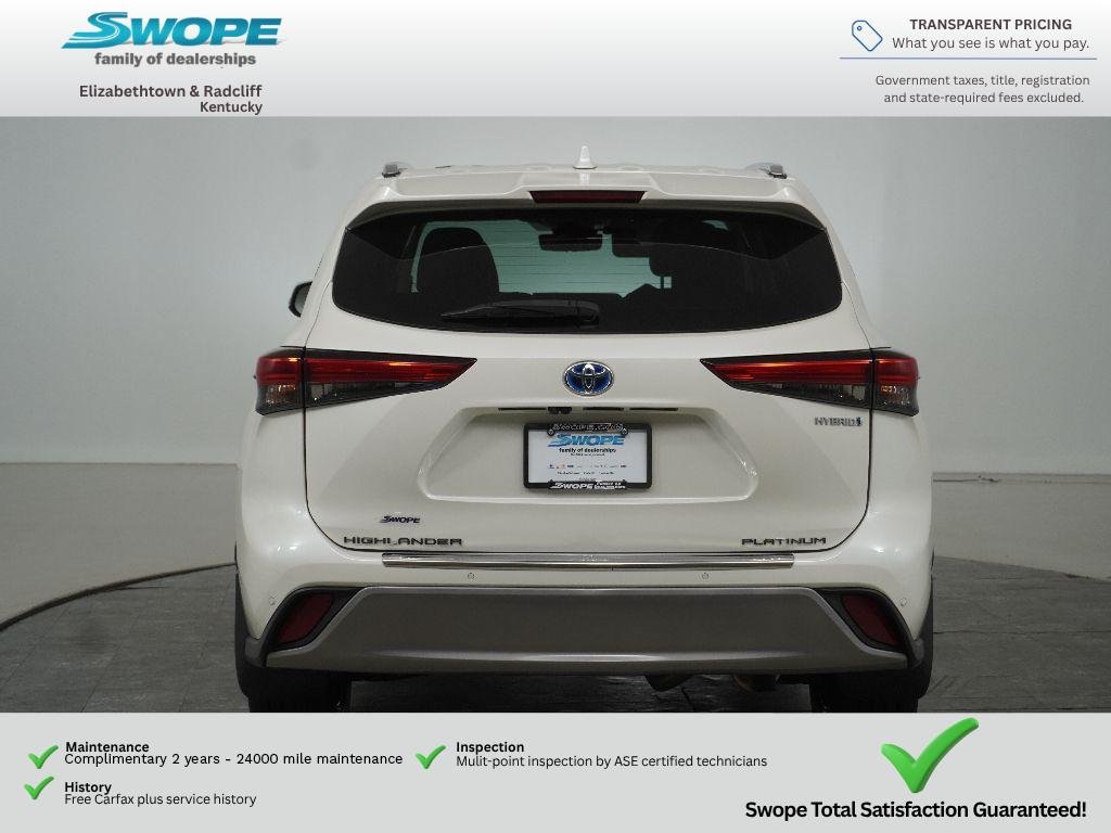 Used 2021 WHITE Toyota Hybrid Platinum image 4