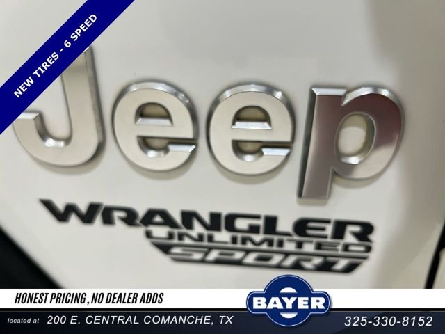 Used 2018 White Jeep Unlimited Sport image 26