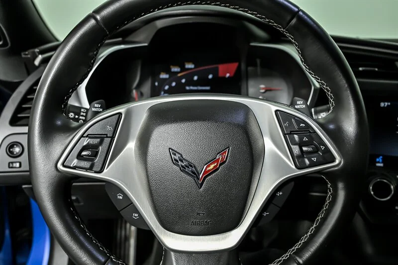Used 2015 Laguna Blue Tintcoat Chevrolet Stingray-MANUAL-$20K MODS! image 23