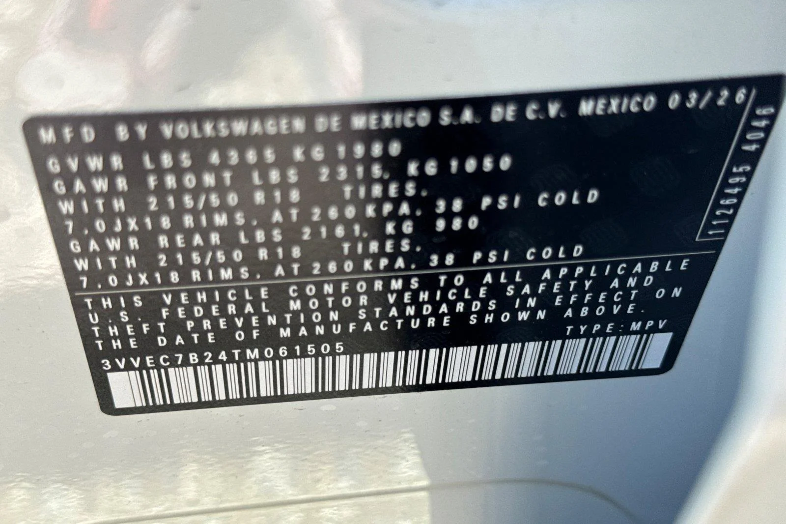 New 2026 Pure White Volkswagen SE image 28