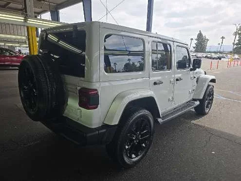 Used 2023 Bright White Clearcoat Jeep Sahara image 4