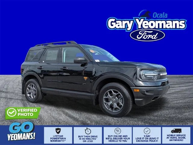 Certified Used 2023 Shadow Black Ford Badlands image 1
