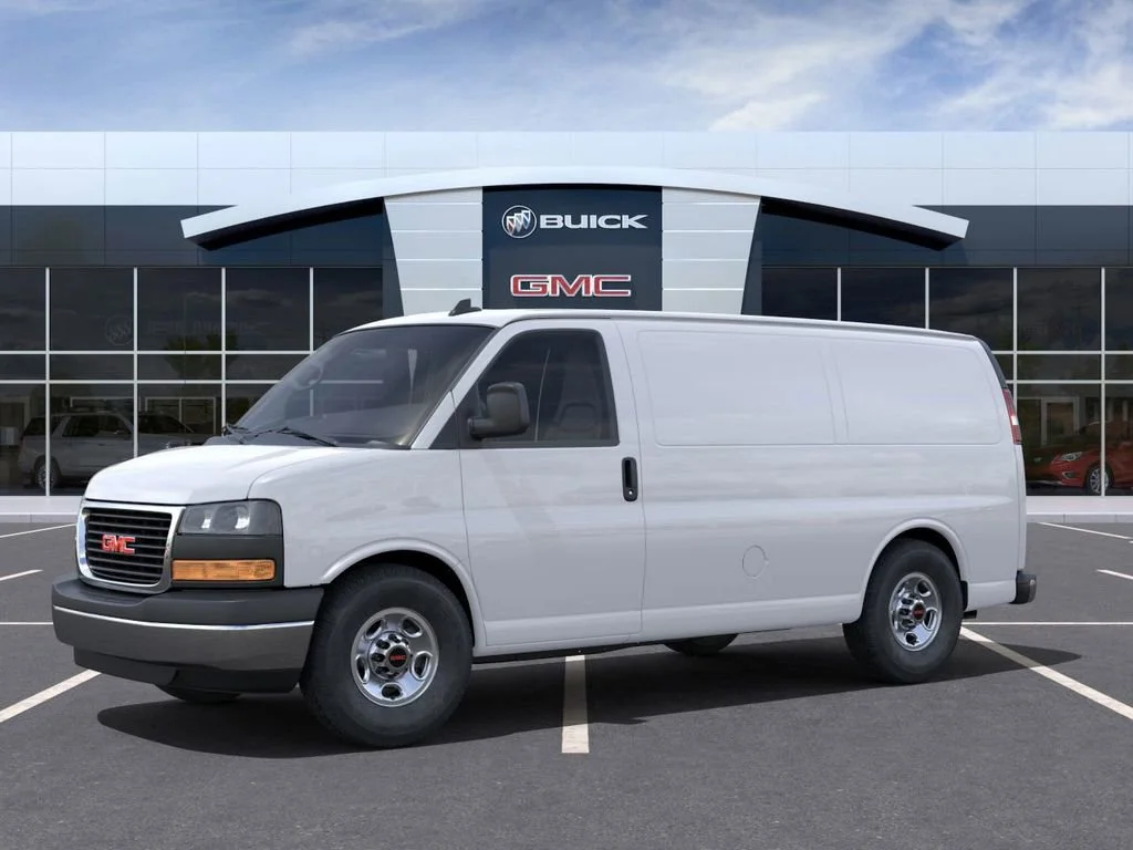 New 2025 Summit White GMC Work Van image 2