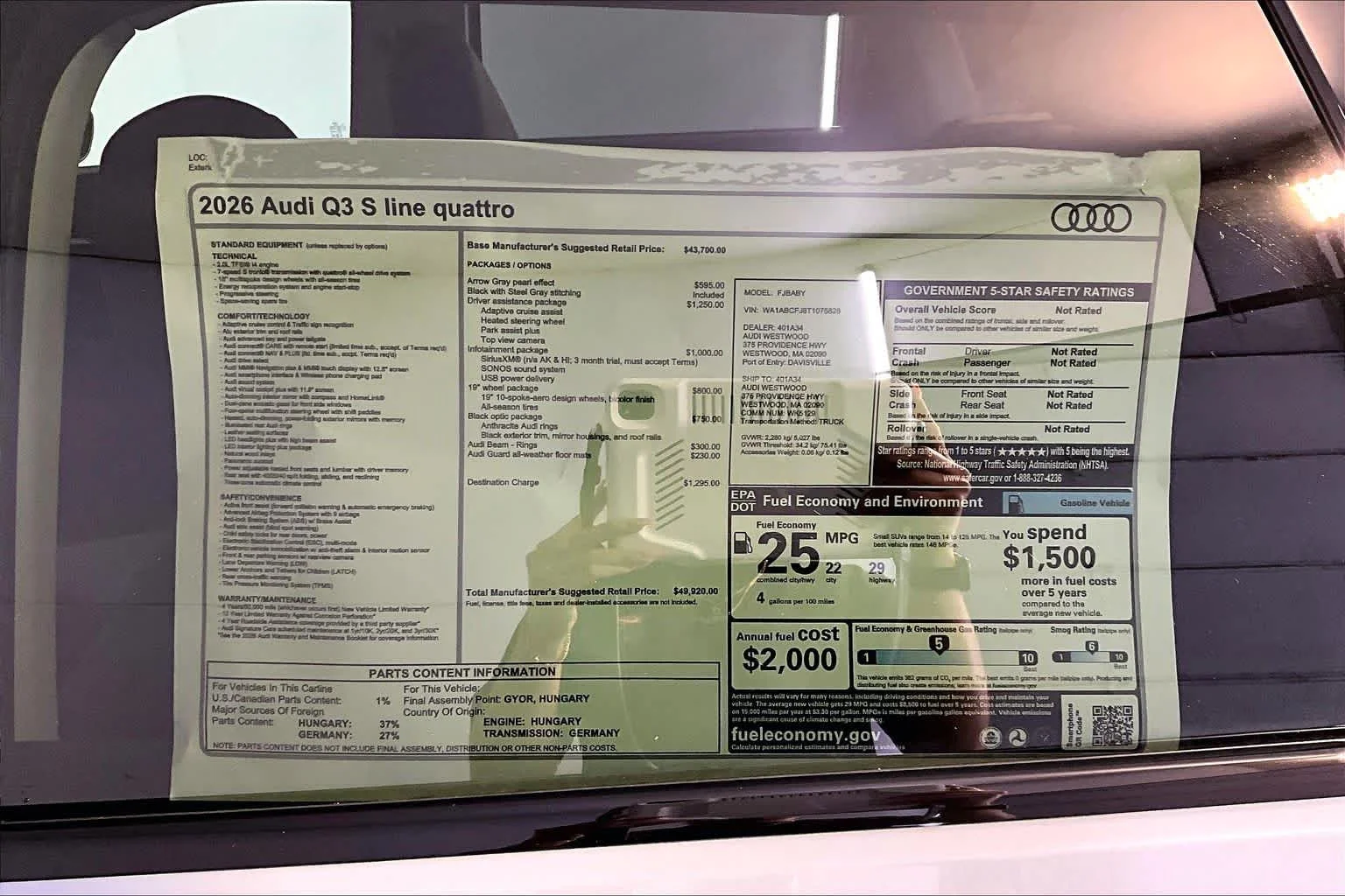 New 2026 Arrow Gray pear Audi S line image 19