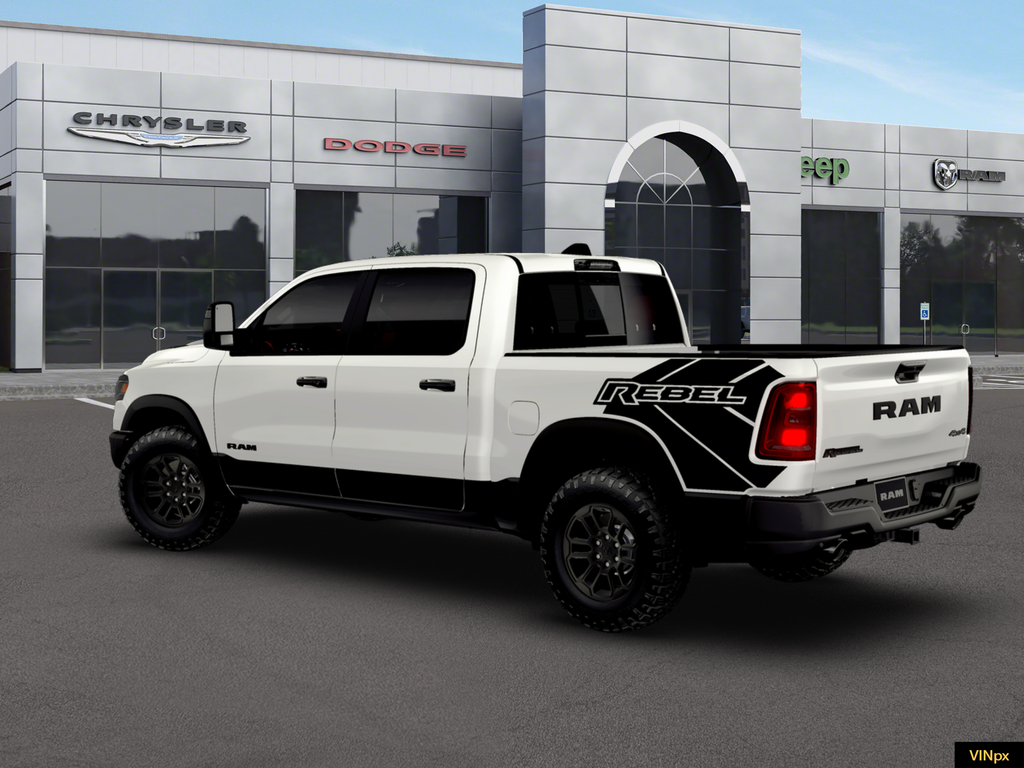 New 2026 Bright White Clear-Coat Exterior Paint RAM Rebel image 3