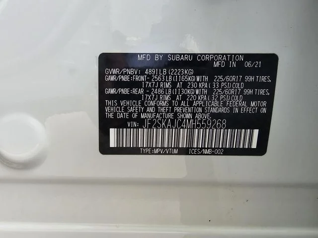 Used 2021 White Subaru Premium image 41