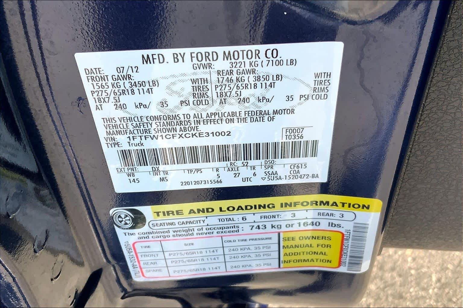 Used 2012 Dark Blue Pearl Metallic Ford XLT image 33