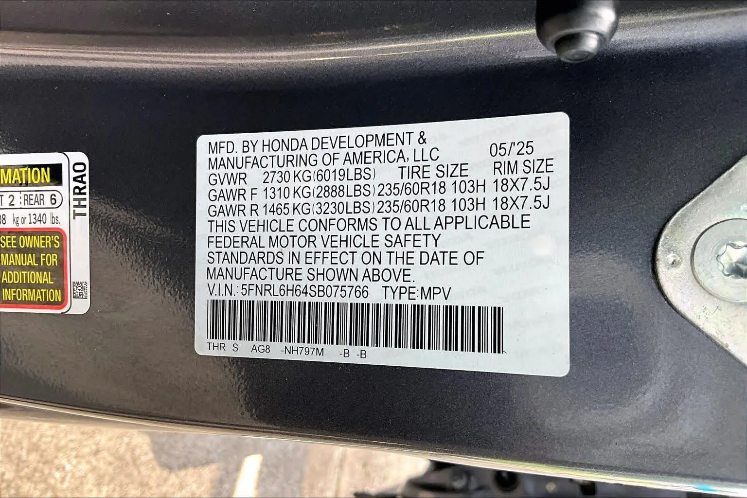 Certified Used 2025 Modern Steel Metallic Honda EX-L image 34