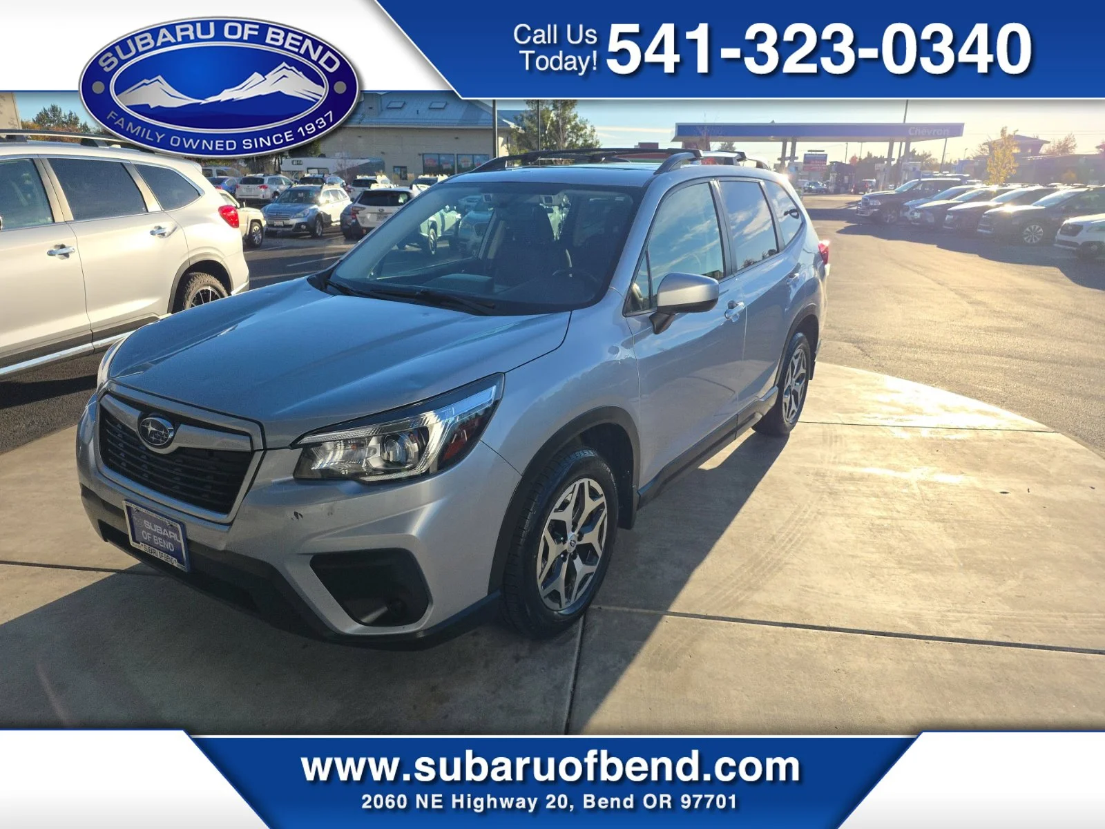 Used 2020 Ice Silver Metallic Subaru Premium image 1