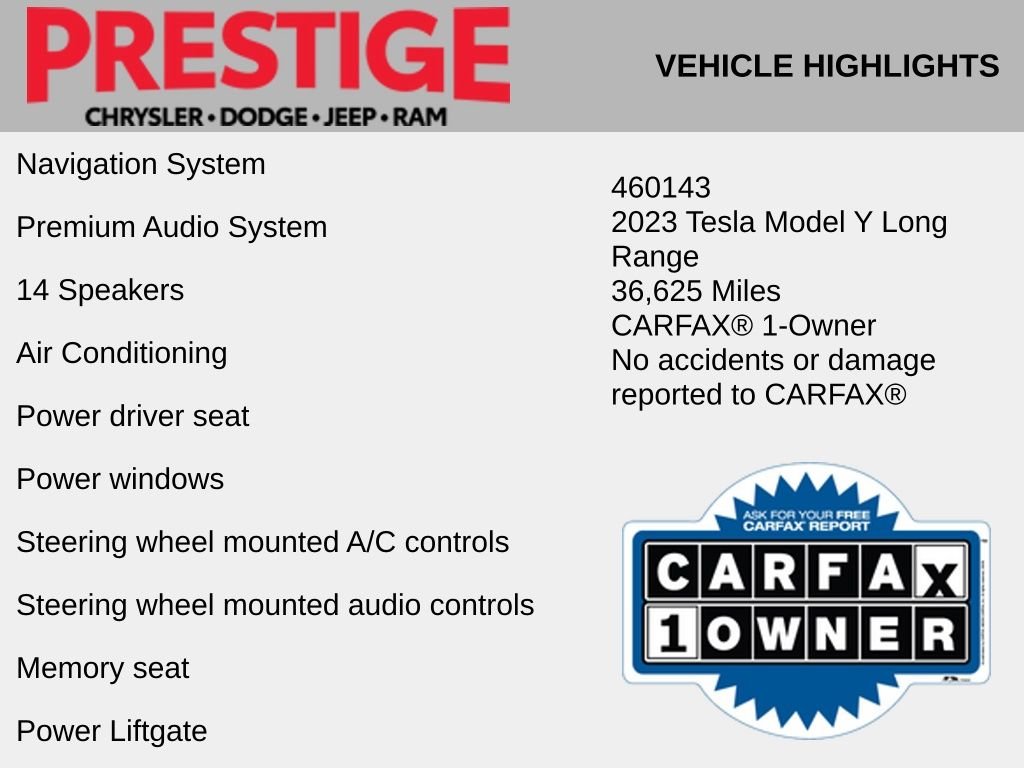 Used 2023 Tesla Model Y Long Range with VIN 7SAYGDEE6PA088638 for sale in Las Vegas, NV