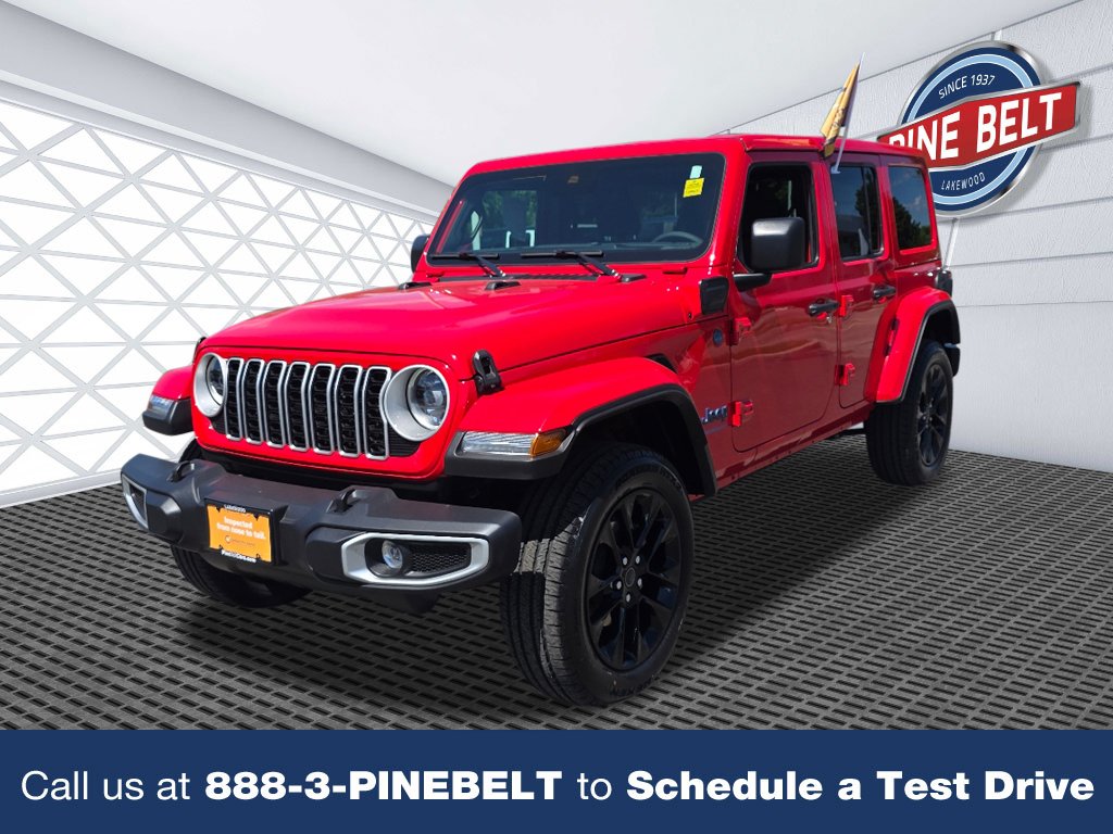 Certified Used 2025 Firecracker Red Clear Coat Jeep Sahara 4xe image 1